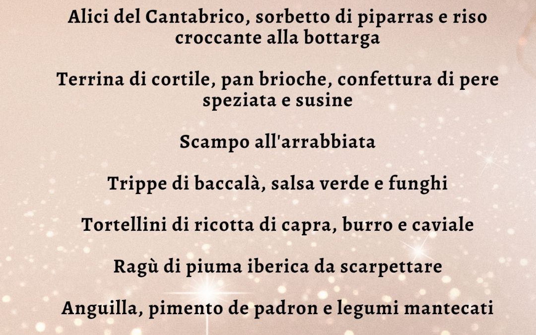 Menu di Capodanno 2026